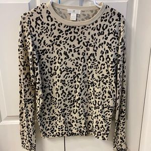 H&M sweater. Leopard. Size small.